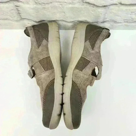 Earth Origins Brown Suede Slip On Mary Jane Loafers Sz 8N - Picture 6 of 13